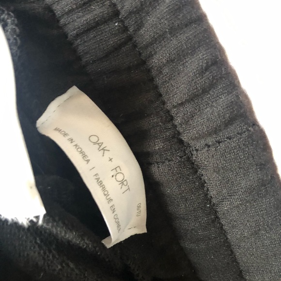 Oak & Fort Black Short Sweat Set (top and bottom) - Picture 7 of 7